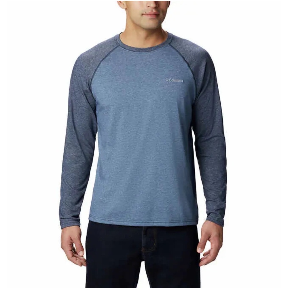 Columbia Men's Omni wick Blue Long Sleeve Tee
